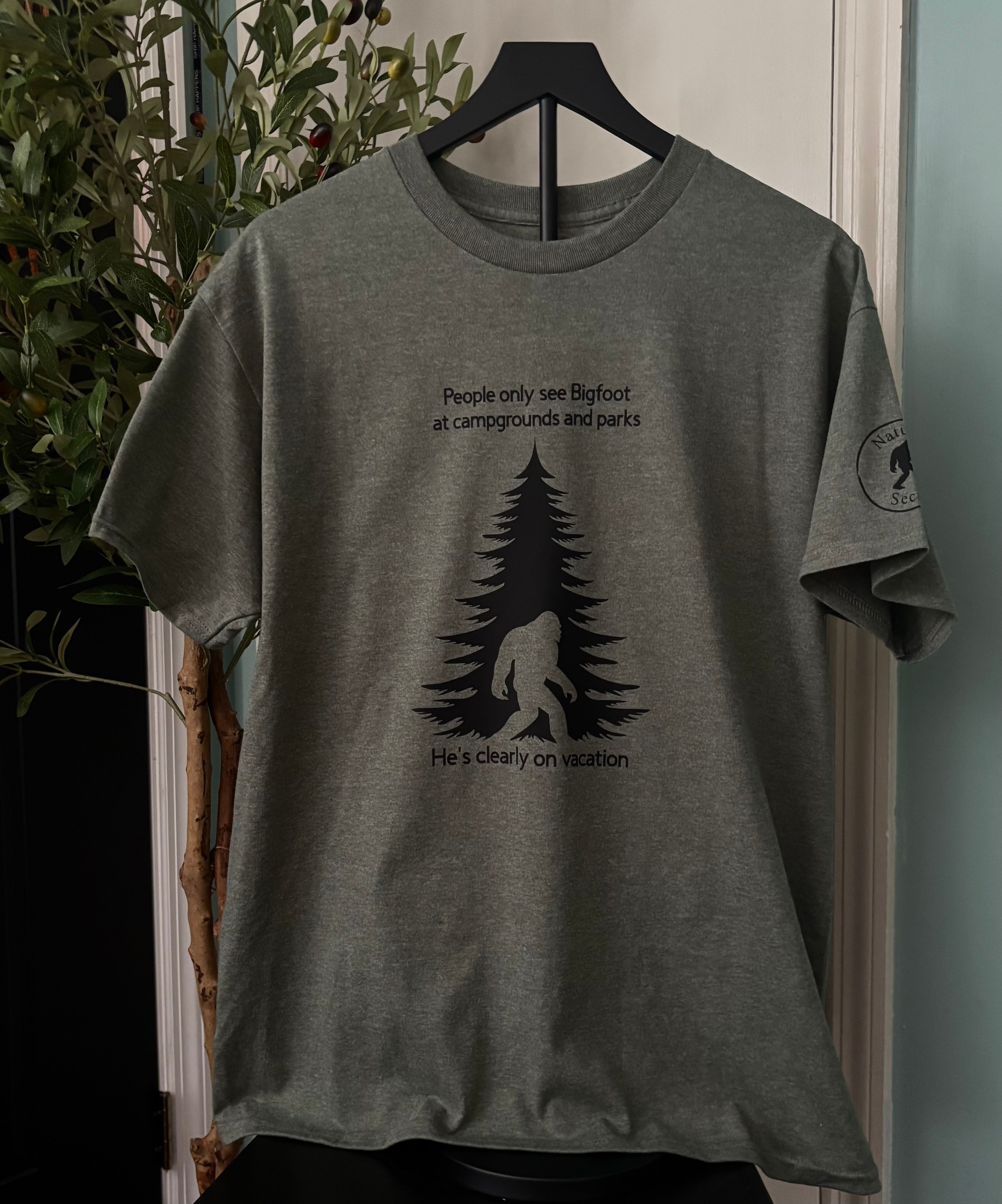 People only see Bigfoot at campgrounds and parks. He’s clearly on vacation.