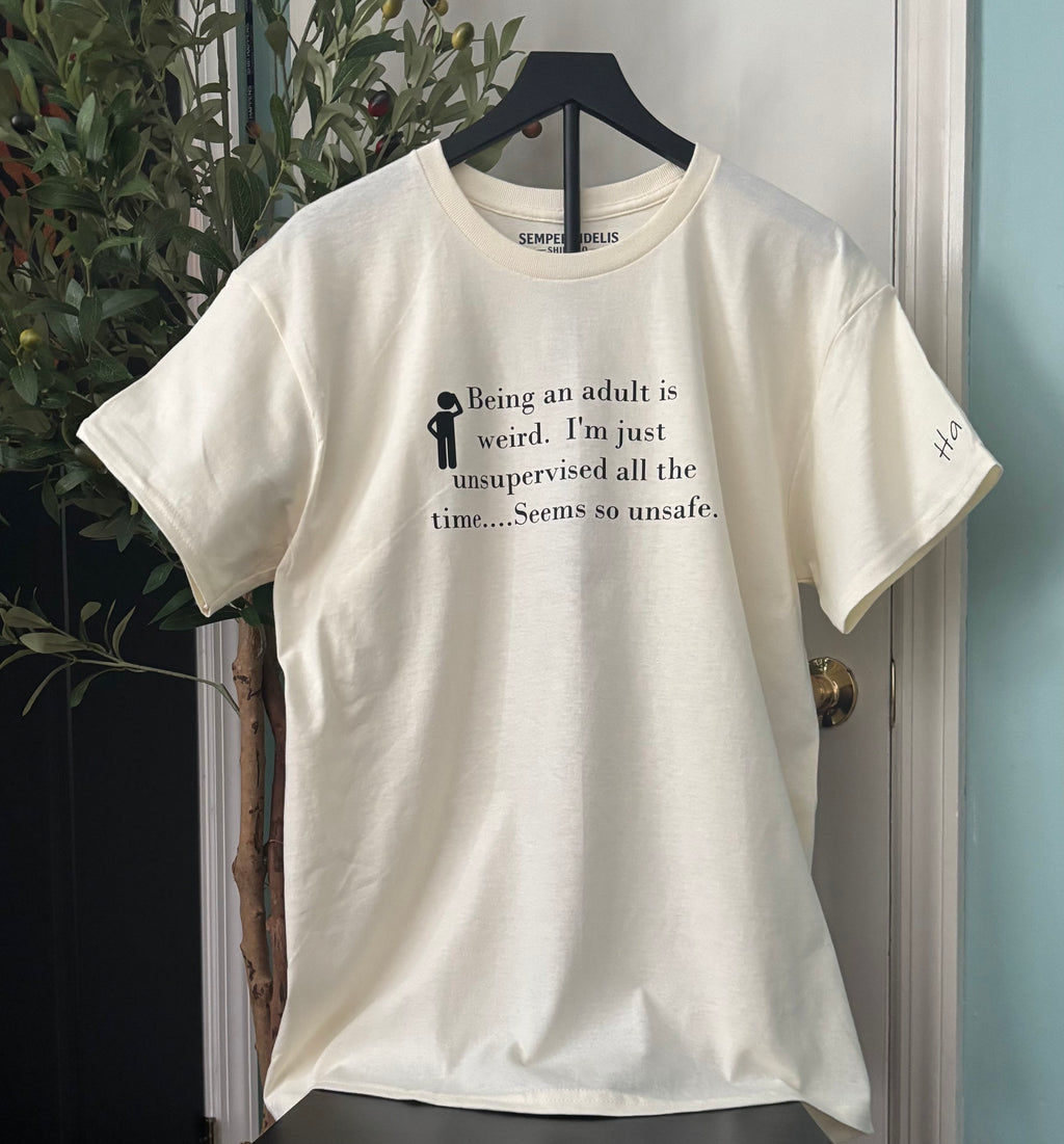 Being an adult is weird. I’m just unsupervised all the time seems so unsafe.